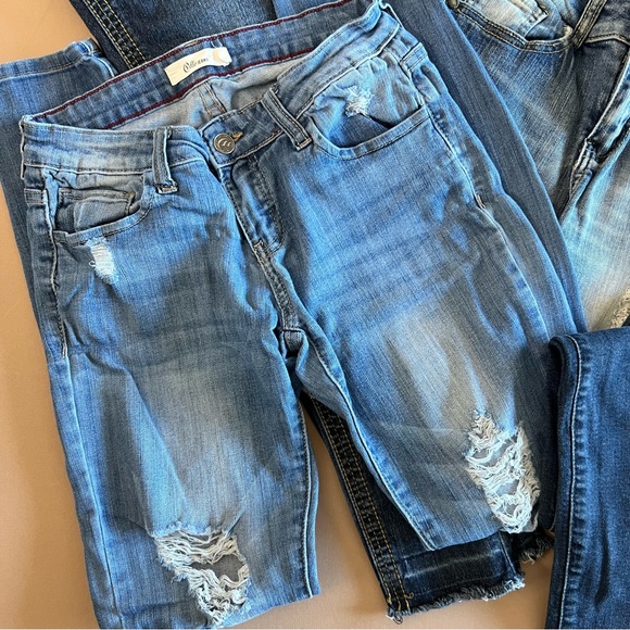 Lot of Distressed Denim Jeans Size 3 - Picture 3 of 15